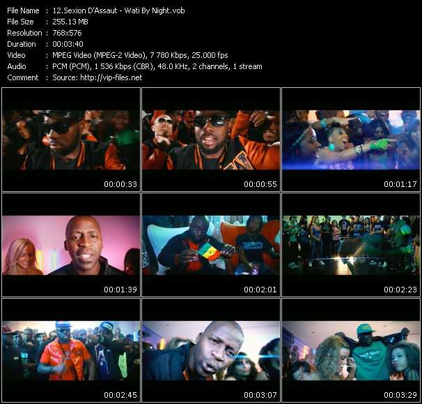 Sexion D'Assaut video ”Wati By Night” from dvd ”MixMash Urban December 2010”