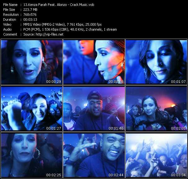 Kenza Farah Feat. Alonzo video ”Crack Music” from dvd ”MixMash Urban December 2010”