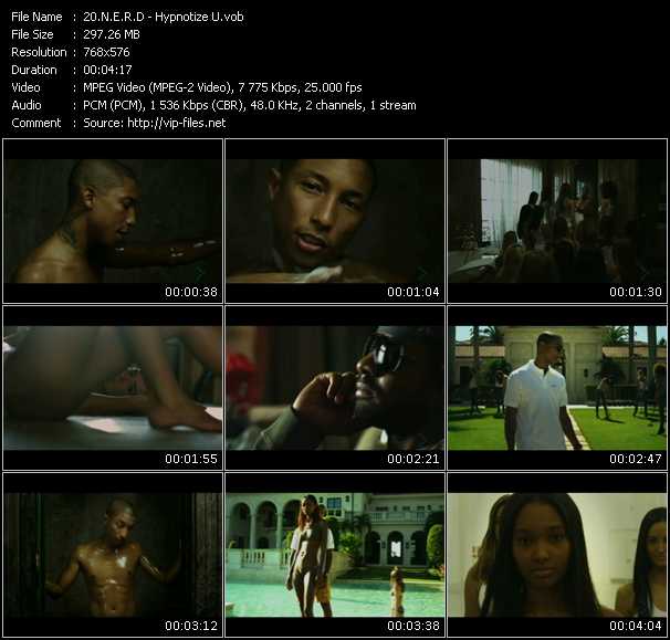 N.E.R.D. video ”Hypnotize U” from dvd ”MixMash Urban December 2010”