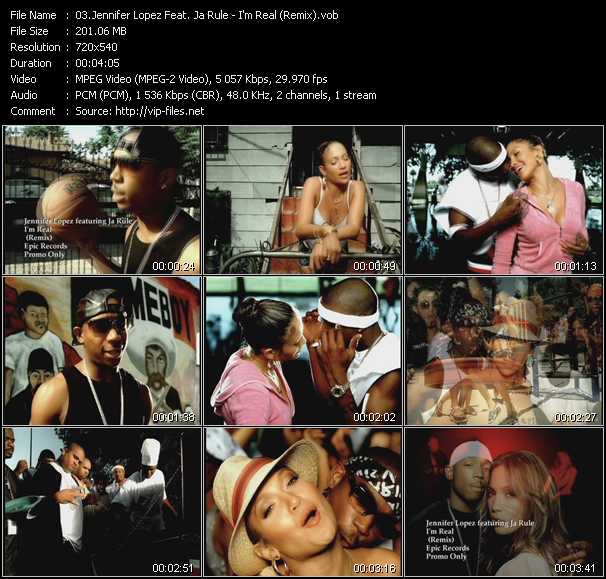 Jennifer Lopez Feat. Ja Rule video ”I'm Real (Remix)” from dvd ”Canada Hot Video Classics. Best Of 2001 Vol.1”