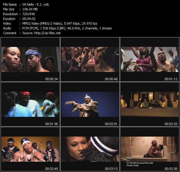 Nelly video ”E.I.” from dvd ”Canada Hot Video Classics. Best Of 2001 Vol.1”