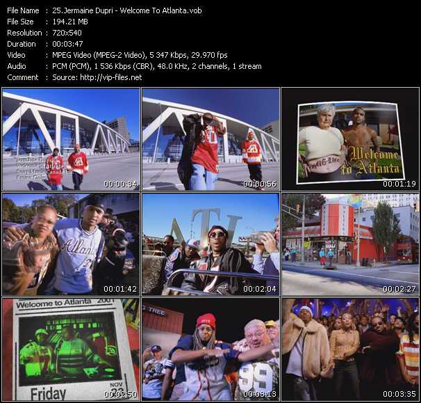 Jermaine Dupri video ”Welcome To Atlanta” from dvd ”Canada Hot Video January 2002”