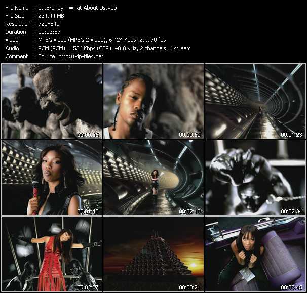 Brandy video ”What About Us?” from dvd ”Canada Hot Video March 2002”