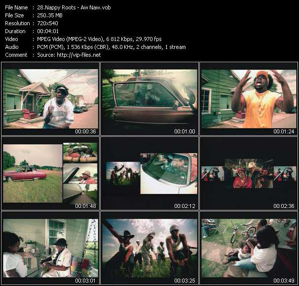 Nappy Roots video ”Awnaw” from dvd ”Canada Hot Video March 2002”