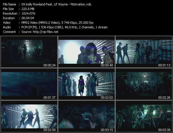 Kelly Rowland Feat. Lil' Wayne video ”Motivation” from dvd ”UK Chart Video May 2011”