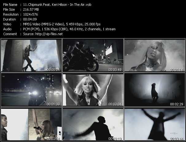 Chipmunk Feat. Keri Hilson video ”In The Air” from dvd ”UK Chart Video May 2011”