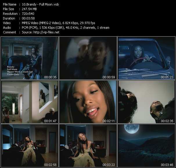 Brandy video ”Full Moon” from dvd ”Canada Hot Video June 2002”