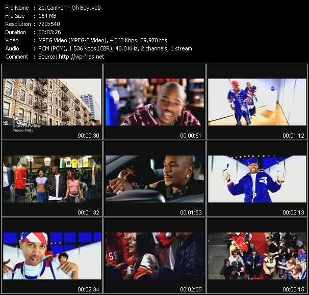 Cam'ron Feat. Juelz Santana video ”Oh Boy (Short Edit Version)” from dvd ”Canada Hot Video June 2002”