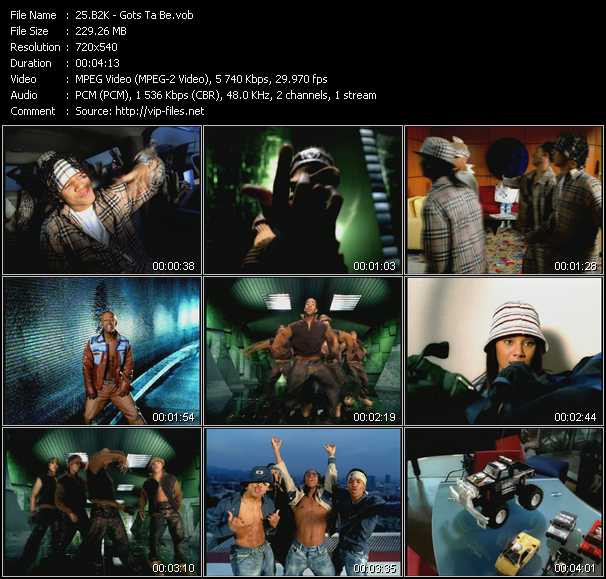 B2K video ”Gots Ta Be” from dvd ”Canada Hot Video June 2002”