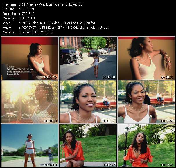 Amerie video ”Why Don't We Fall In Love” from dvd ”Canada Hot Video September 2002”