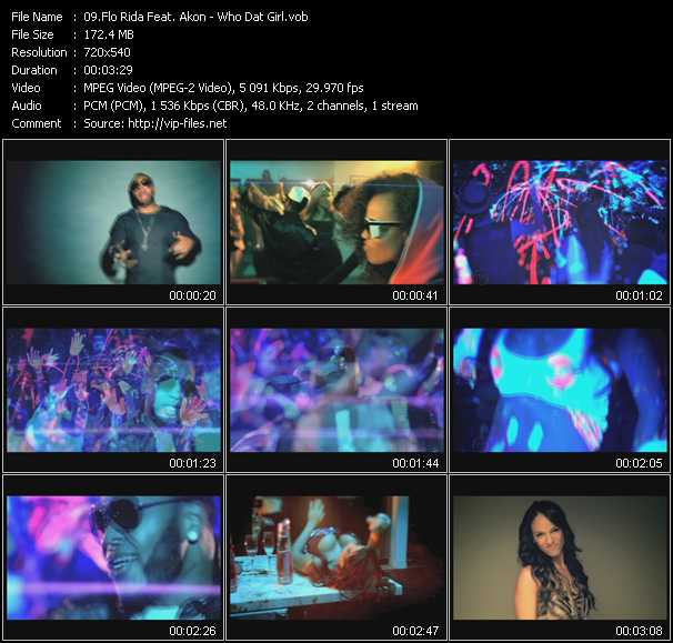 Flo Rida Feat. Akon video ”Who Dat Girl” from dvd ”Express Video January 2011 Week 4”