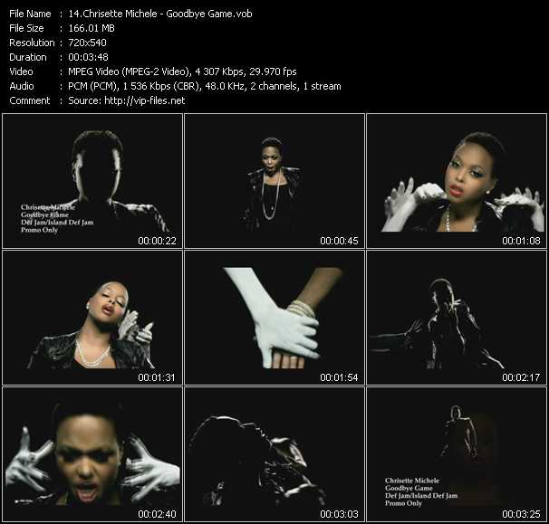 Chrisette Michele video ”Goodbye Game” from dvd ”Express Video January 2011 Week 4”