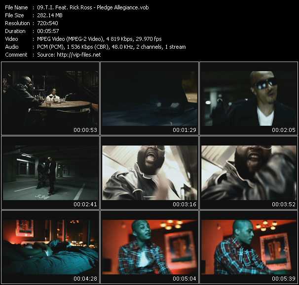 T.I. Feat. Rick Ross video ”Pledge Allegiance” from dvd ”Express Video February 2011 Week 1”