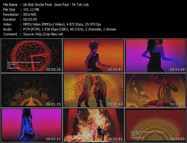 Bob Sinclar Feat. Sean Paul video ”Tik Tok” from dvd ”Express Video February 2011 Week 2”