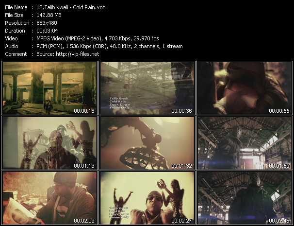 Talib Kweli video ”Cold Rain” from dvd ”Express Video February 2011 Week 3”