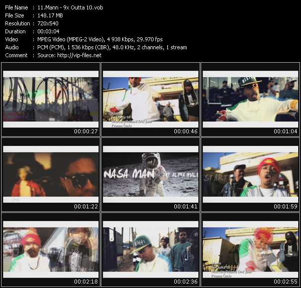 Mann video ”9x Outta 10” from dvd ”Express Video March 2011 Week 1”