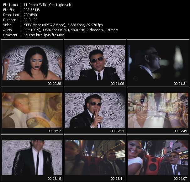 Prince Malik video ”One Night” from dvd ”Express Video March 2011 Week 2”