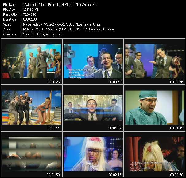 Lonely Island Feat. Nicki Minaj video ”The Creep” from dvd ”Express Video March 2011 Week 2”