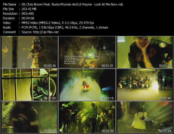 Chris Brown Feat. Busta Rhymes And Lil' Wayne video ”Look At Me Now” from dvd ”Express Video April 2011 Week 1”