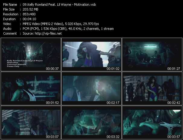 Kelly Rowland Feat. Lil' Wayne video ”Motivation” from dvd ”Express Video April 2011 Week 3”