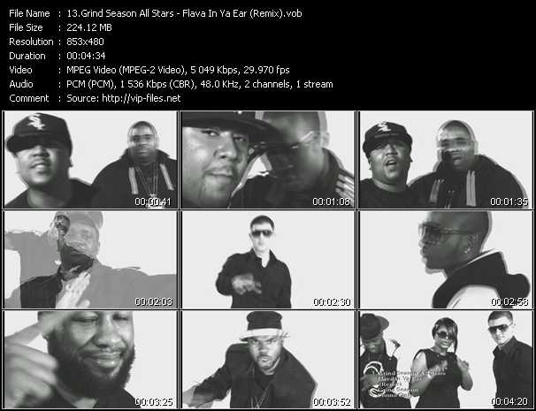 Grind Season All Stars video ”Flava In Ya Ear (Remix)” from dvd ”Express Video April 2011 Week 3”