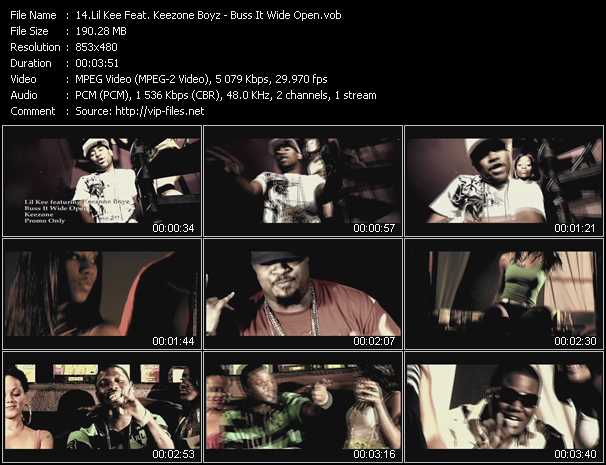 Lil' Kee Feat. Keezone Boyz video ”Buss It Wide Open” from dvd ”Express Video April 2011 Week 3”