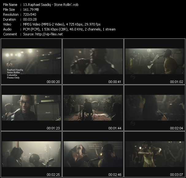 Raphael Saadiq video ”Stone Rollin'” from dvd ”Express Video April 2011 Week 4”