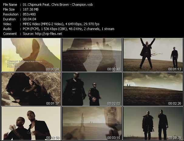 Chipmunk Feat. Chris Brown video ”Champion” from dvd ”Express Video May 2011 Week 3”