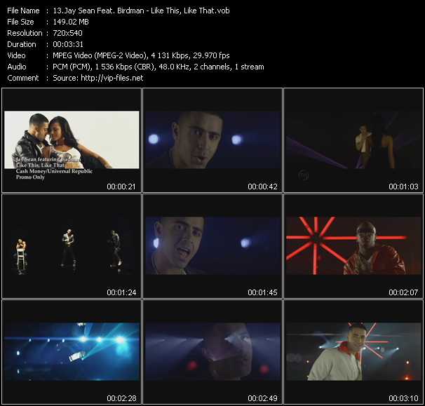 Jay Sean Feat. Birdman video ”Like This, Like That” from dvd ”Express Video May 2011 Week 4”