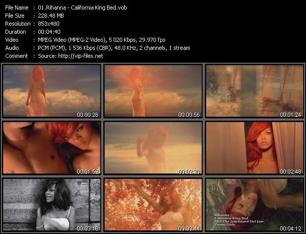 Rihanna video ”California King Bed” from dvd ”Express Video May 2011 Week 5”