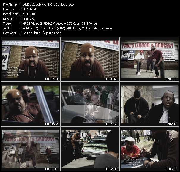 Big Scoob video ”All I Kno Is Hood” from dvd ”Express Video June 2011 Week 1”