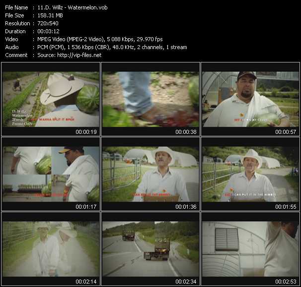 D. Willz video ”Watermelon” from dvd ”Express Video June 2011 Week 2”