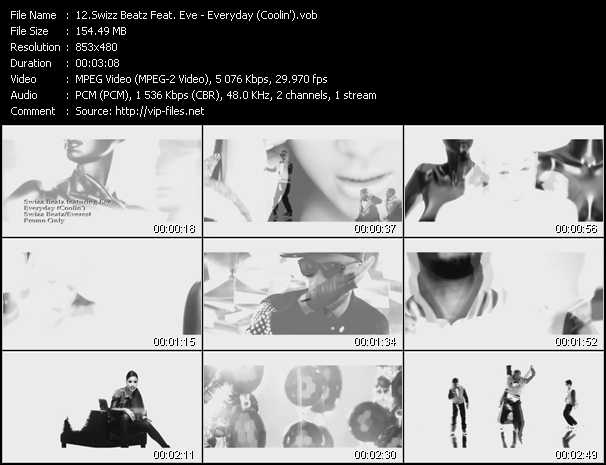 Swizz Beatz Feat. Eve video ”Everyday (Coolin')” from dvd ”Express Video June 2011 Week 2”