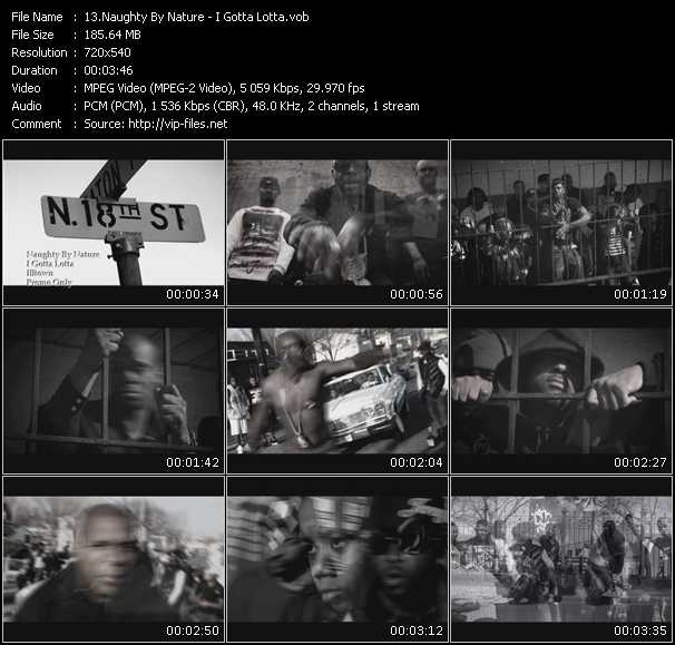 Naughty By Nature video ”I Gotta Lotta” from dvd ”Express Video November 2010 Week 3”