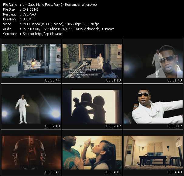 Gucci Mane Feat. Ray J video ”Remember When” from dvd ”Express Video November 2010 Week 3”