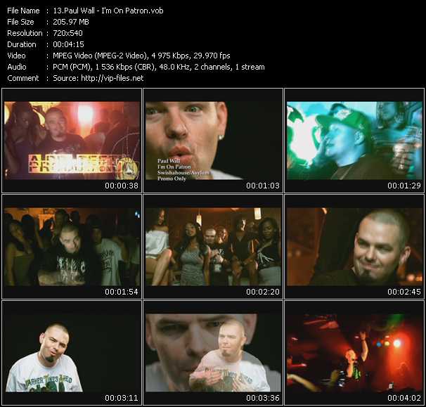 Paul Wall video ”I'm On Patron” from dvd ”Express Video November 2010 Week 4”