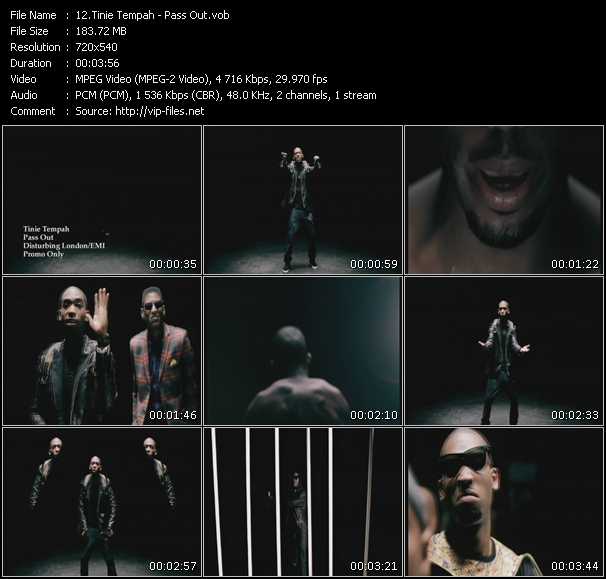 Tinie Tempah video ”Pass Out” from dvd ”Express Video November 2010 Week 5”