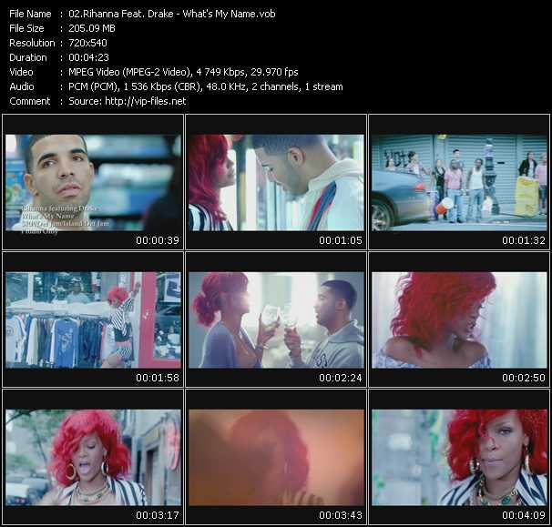 Rihanna Feat. Drake video ”What's My Name?” from dvd ”Express Video December 2010 Week 1”