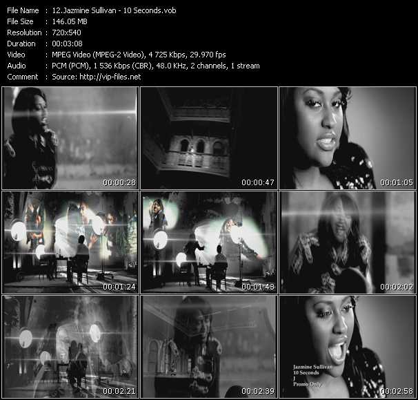 Jazmine Sullivan video ”10 Seconds” from dvd ”Express Video December 2010 Week 1”