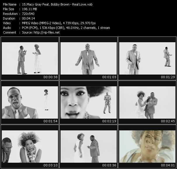 Macy Gray Feat. Bobby Brown video ”Real Love” from dvd ”Express Video December 2010 Week 1”