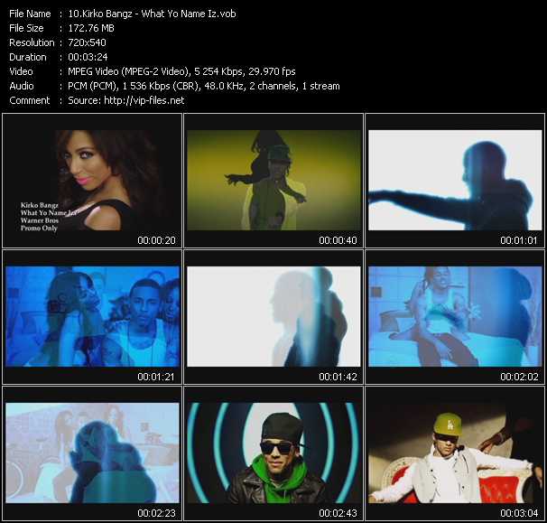 Kirko Bangz video ”What Yo Name Iz?” from dvd ”Express Video May 2011 Week 1”