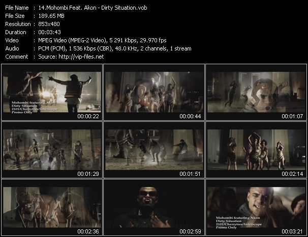 Mohombi Feat. Akon video ”Dirty Situation” from dvd ”Express Video May 2011 Week 1”