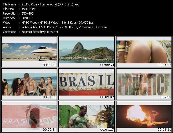 Flo Rida video ”Turn Around (5,4,3,2,1)” from dvd ”Hot Video January 2011”