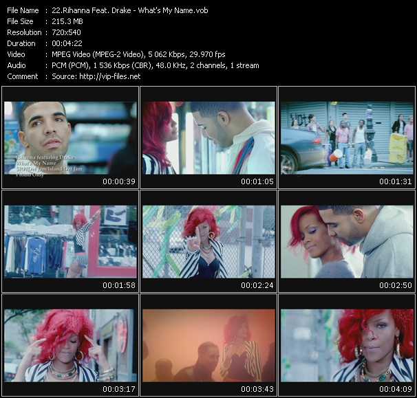 Rihanna Feat. Drake video ”What's My Name?” from dvd ”Hot Video January 2011”