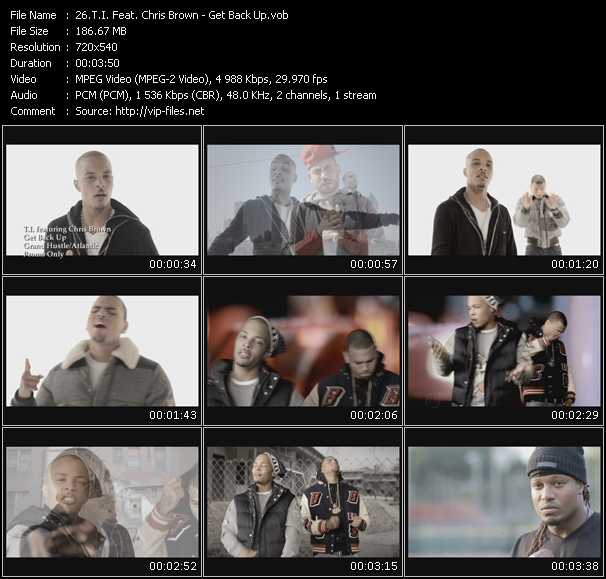 T.I. Feat. Chris Brown video ”Get Back Up” from dvd ”Hot Video January 2011”