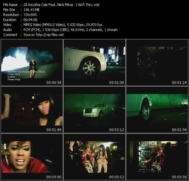 Keyshia Cole Feat. Nicki Minaj video ”I Ain't Thru” from dvd ”Hot Video January 2011”