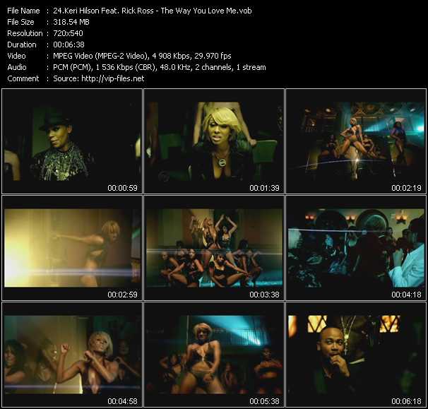 Keri Hilson Feat. Rick Ross video ”The Way You Love Me” from dvd ”Hot Video March 2011”