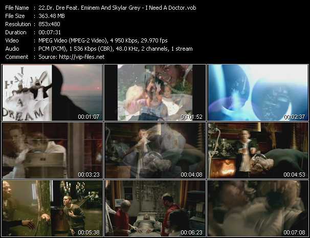 Dr. Dre Feat. Eminem And Skylar Grey video ”I Need A Doctor” from dvd ”Hot Video April 2011”