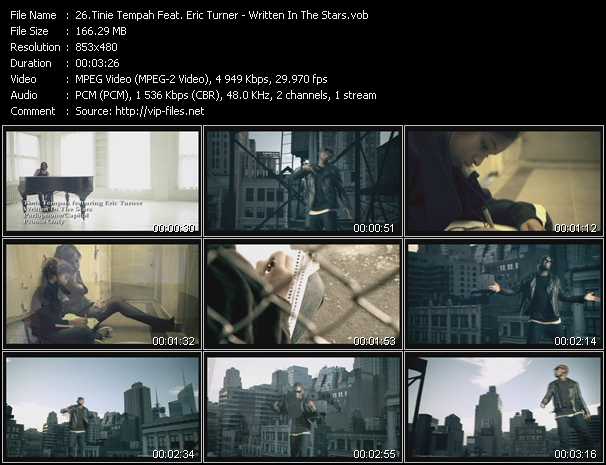 Tinie Tempah Feat. Eric Turner video ”Written In The Stars” from dvd ”Hot Video April 2011”