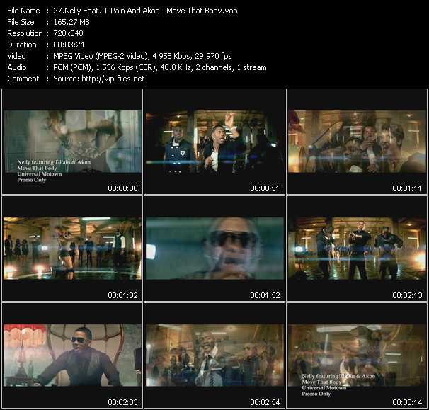 Nelly Feat. T-Pain And Akon video ”Move That Body” from dvd ”Hot Video April 2011”